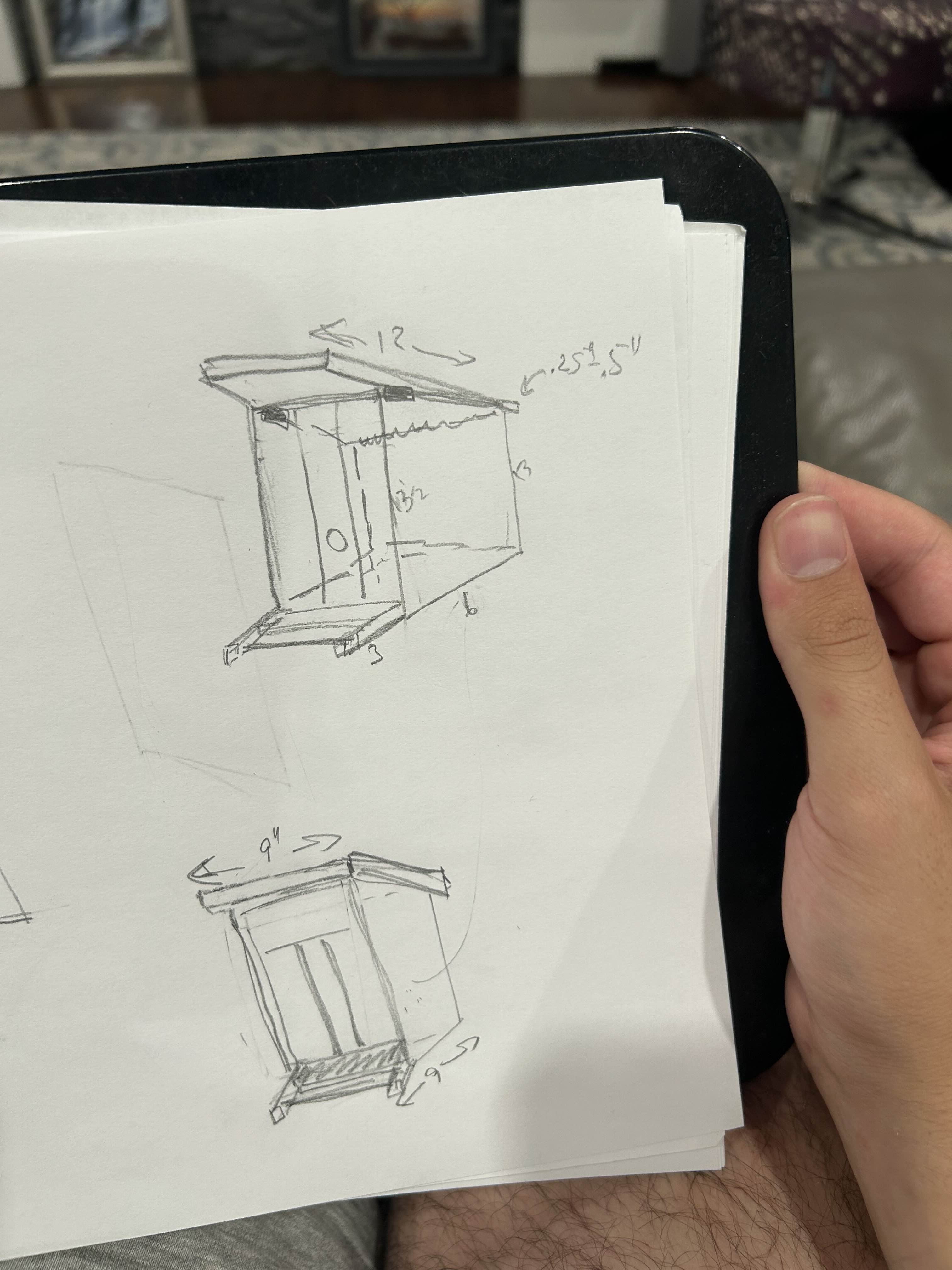 Birdfeeder Design Sketch